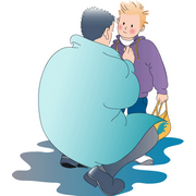 Vader&nbsp;trekt&nbsp;Joppers&nbsp;jas&nbsp;aan