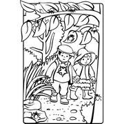 Kleurplaat&nbsp;over&nbsp;kleding&nbsp;tegen&nbsp;teken